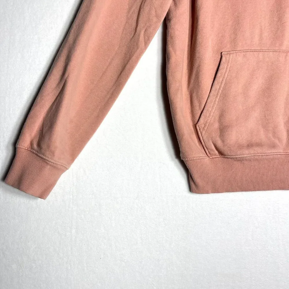 The North Face Sweat Shirt Hoodie‎ Pink with Black Lettering Mens Size S